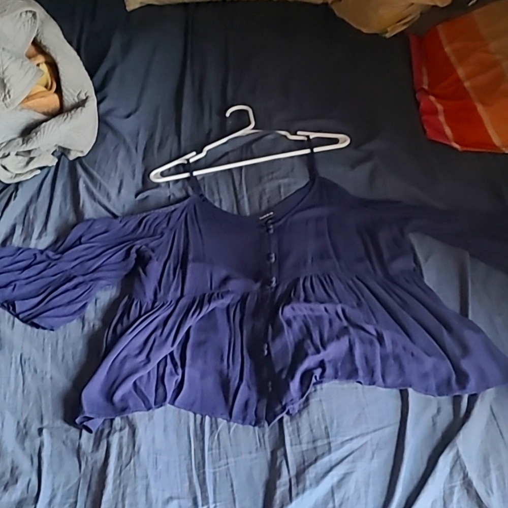 Torrid Cold Shoulder Top with Short Sleves